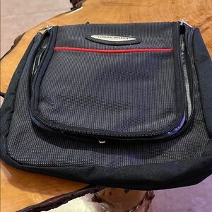 Black and Red Toiletry Bag